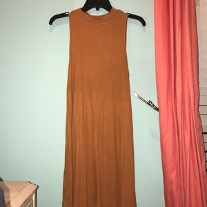 Orange Mockneck Dress